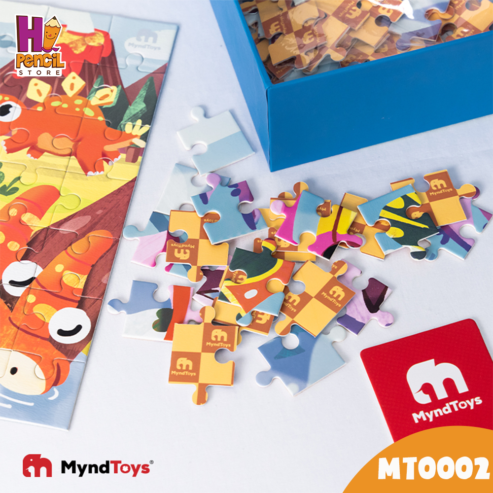 Đồ Chơi Xếp Hình Khủng Long MyndToys Go Up! Puzzle Level 4 - Dino Series S