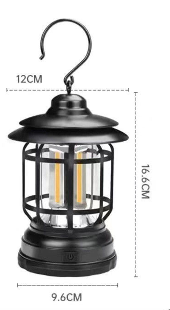 Đèn Retro LED xài pin AA cắm trại du lịch