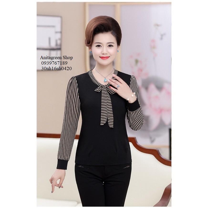 Nh160420-ÁO SƠ MI SỌC THẮT NƠ s-6xl