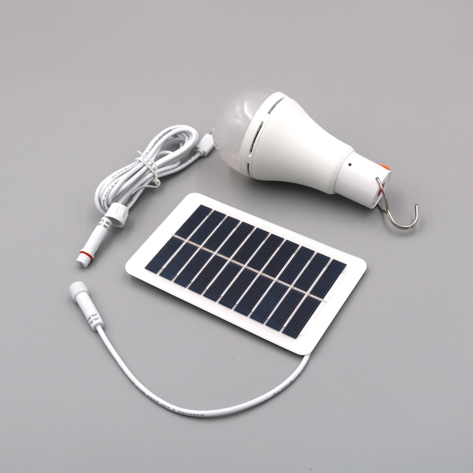 LED Solar Light Bulbs Lamp Lantern Light with Hook for Outdoor Indoor Garden Hiking