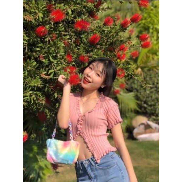 Áo gân bèo nút bọc