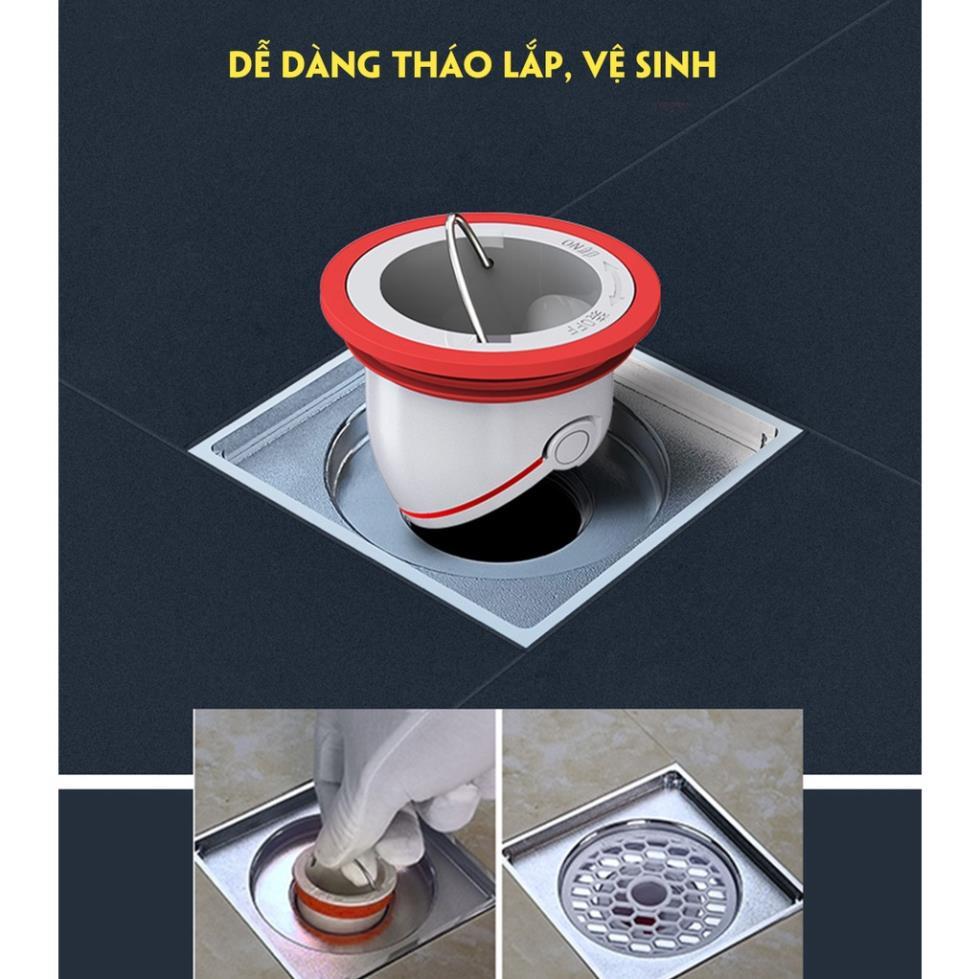 Đuôi thoát sàn ngăn mùi hôi, chống côn trùng trọng lực nhựa ABS Hiwin FD-50LID