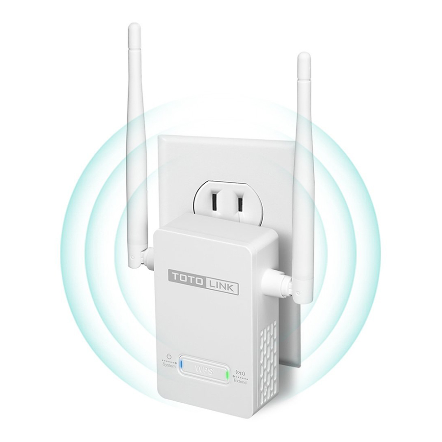 Kích sóng wifi TotoLink EX200 mở rộng sóng Wifi 300Mbps - Hàng Nhập Khẩu