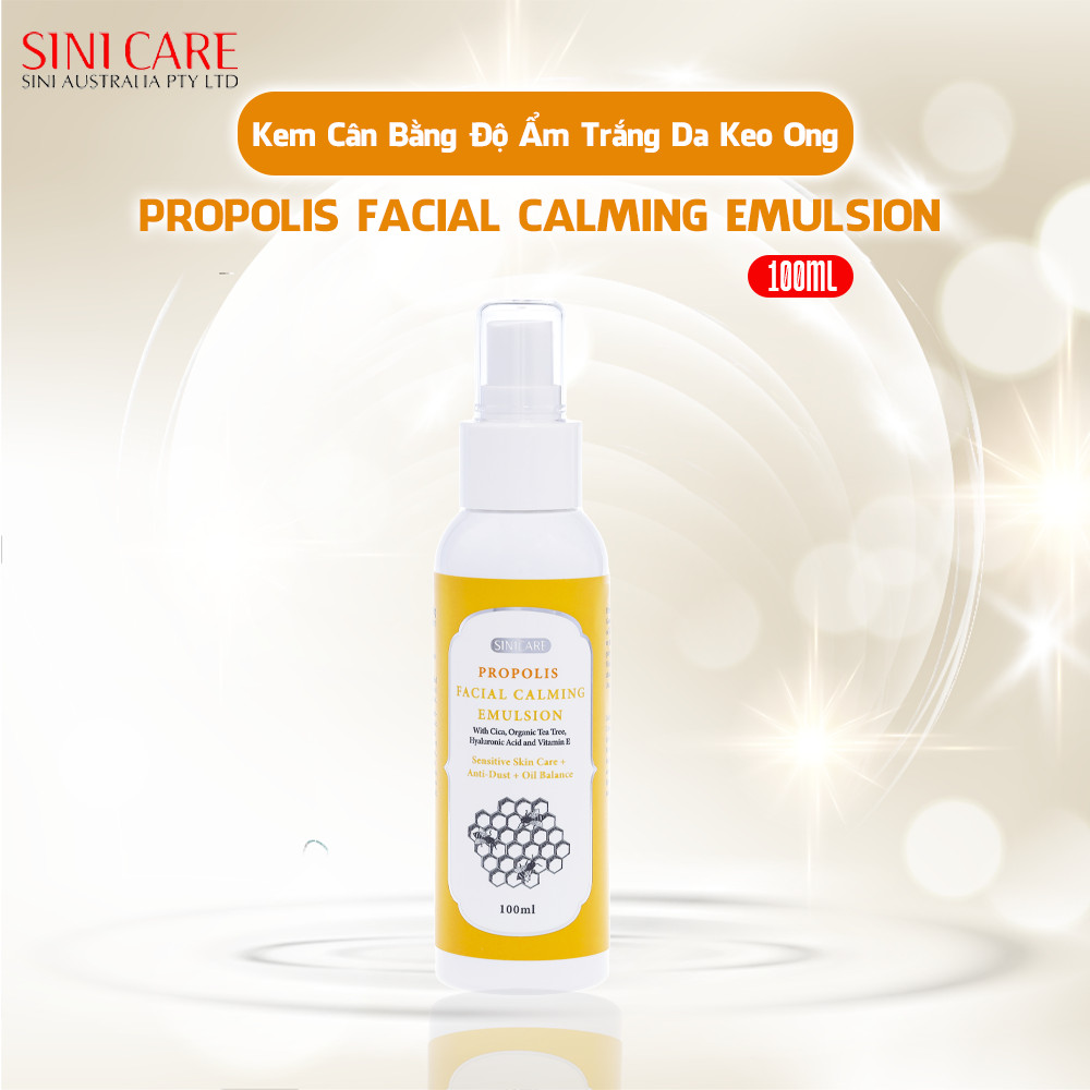 Kem cân bằng độ ẩm làm trắng da keo ong SINICARE PROPOLIS FACIAL CALMING EMULSION 100ml