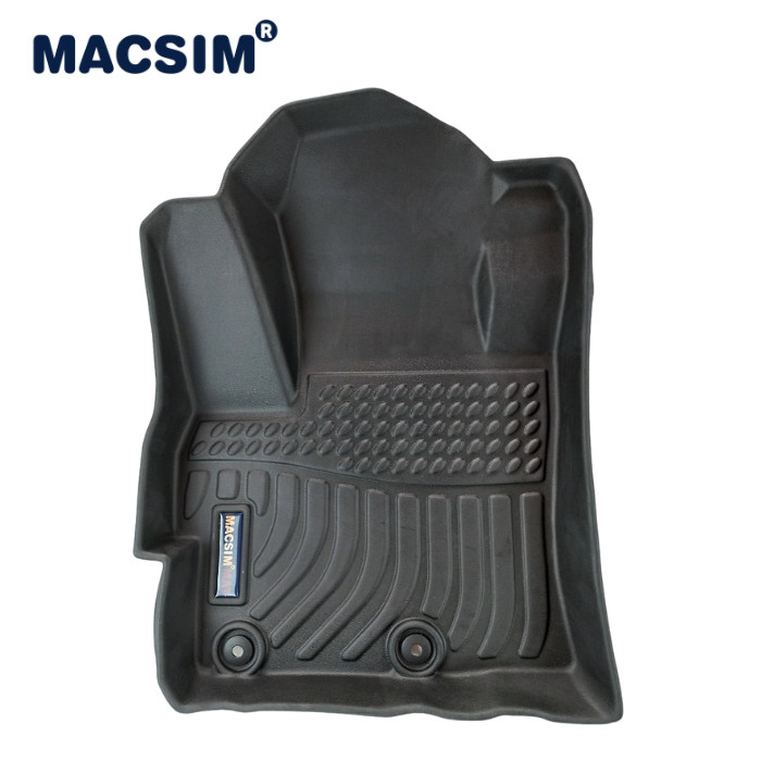 Hình ảnh Thảm lót sàn xe ô tô Mitsubishi Attrage Nhãn hiệu Macsim chất liệu nhựa TPE cao cấp màu đen