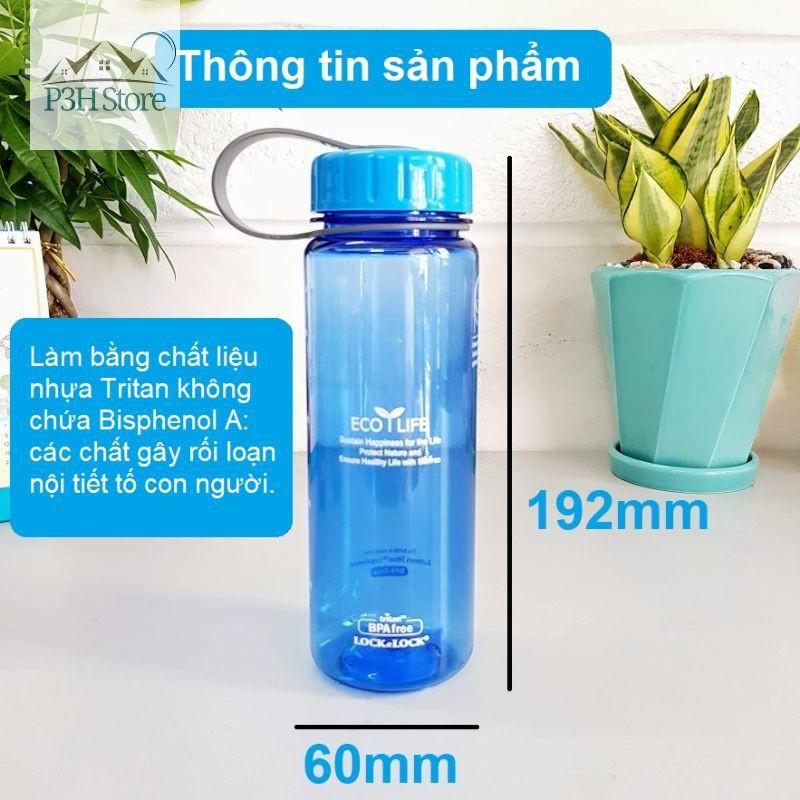 Bình nước cho bé đi học Lock&Lock Eco Life nhựa Tritan dung tích 500ml ABF613