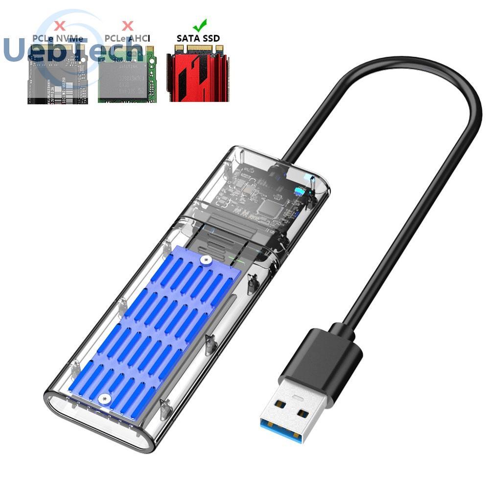 Hộp đựng ổ cứng Uebtech M2 SSD M.2 sang USB3.0 Gen 1 5Gbps SATA NGFF SSD