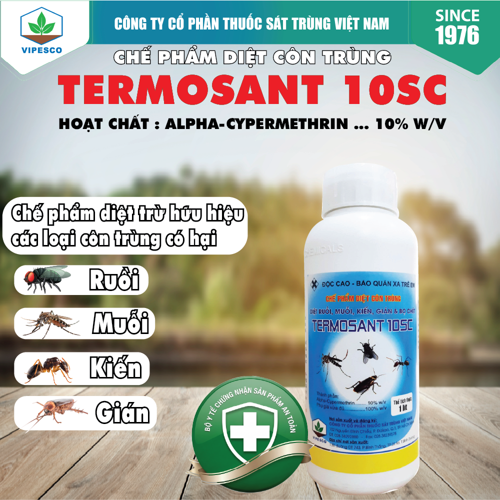 TERMOSANT 10SC (1 lít) - DIỆT RUỒI, MUỖI, KIẾN, GIÁN, BỌ CHÉT