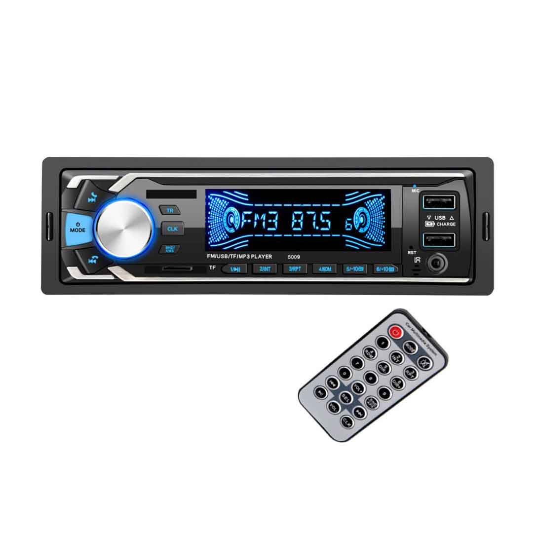 Máy Nghe Nhạc MP3 Bluetooth Kèm Radio 5009 Có 2 Cổng USB Dành Cho Ô Tô Điện Áp 12VDC