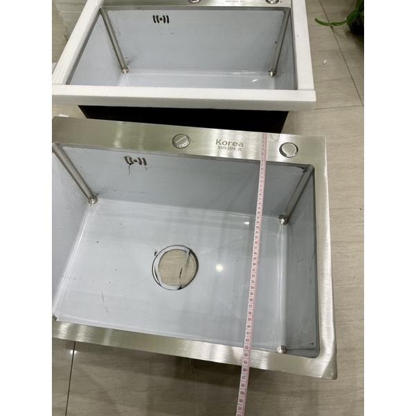 Chậu Rửa Bát(Chén) 1 Hố INOX 304 -Chi Tiết Lắp Đặt Chậu Rửa Chén Như Hình (Ảnh Thật 100%)