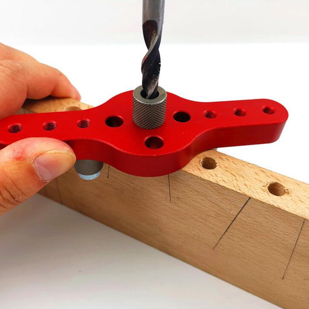 Woodworking Locator Puncher Self Centering Dowelling Jig Drill Sleeve Red
