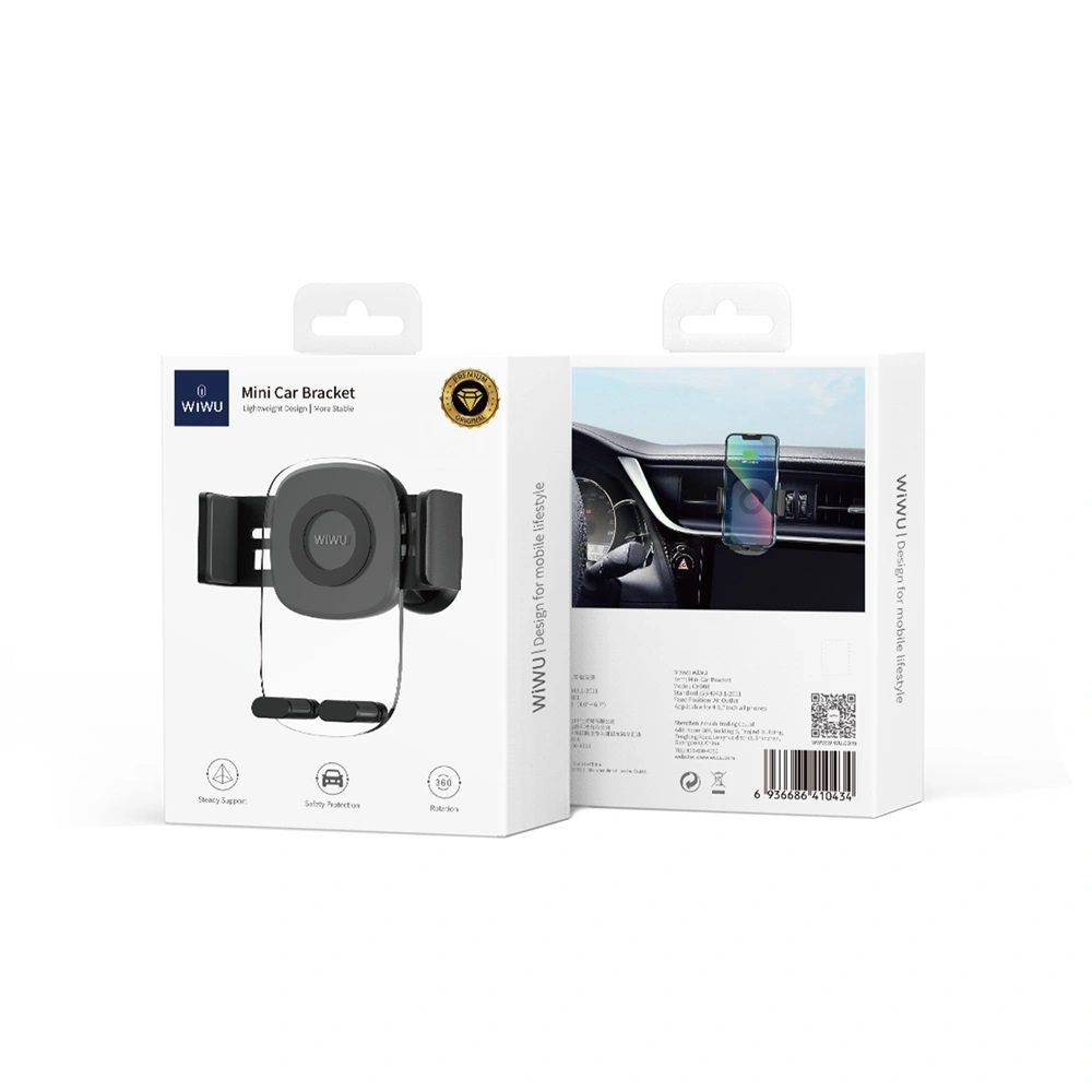 Giá đỡ điện thoại DriveLock 360° trên ô tô xe hơi WIWU CH008 CAO CẤP KẸP TRỌNG LỰC TỰ ĐỘNG CHỐT MÓC KHÓA iPhone Samsung Xiaomi Oppo - Hàng nhập khẩu