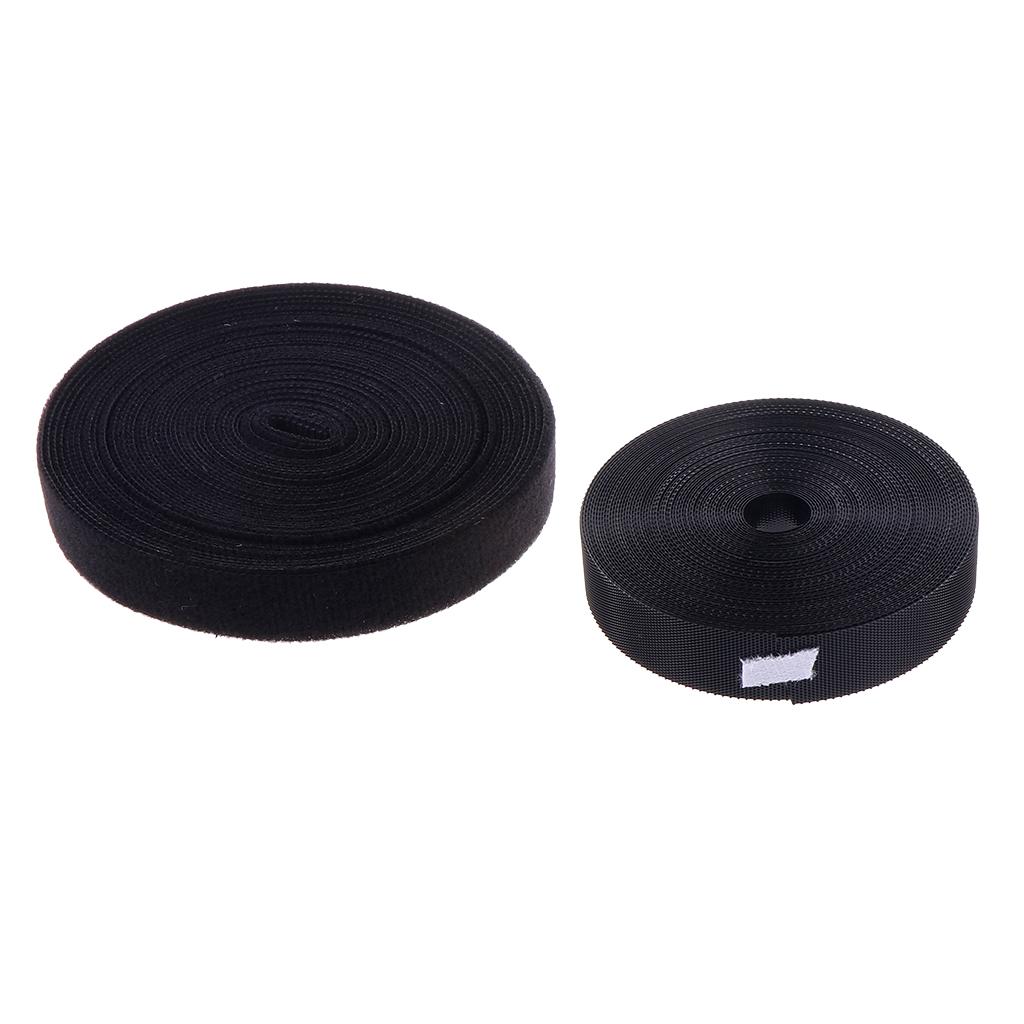 1.94M*20mm Sticky Self Adhesive Hook And Loop Tape Fastener Strip Solid