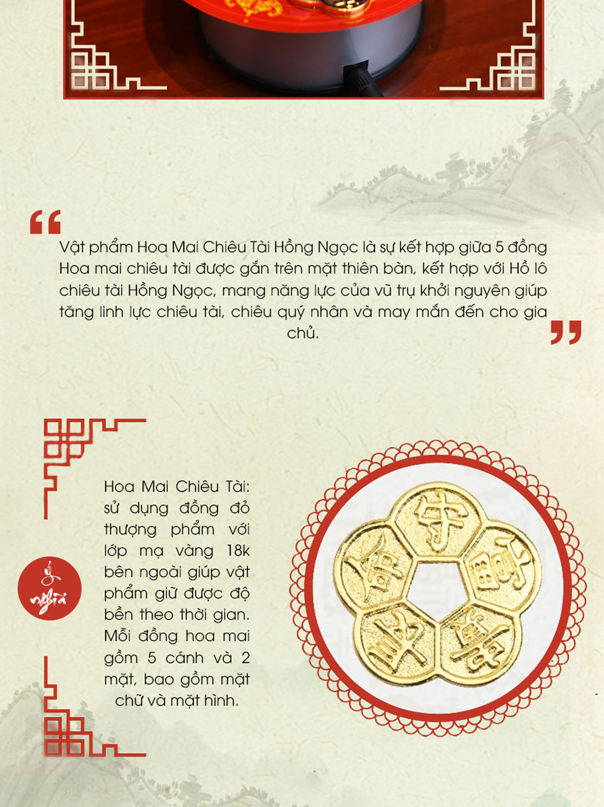 Hoa Mai Chiêu Tài Hồng Ngọc
