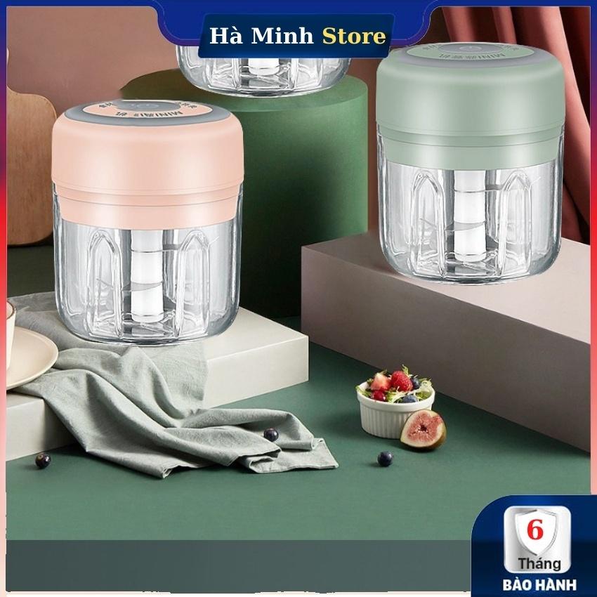 Máy Xay Mini Cầm Tay Sạc Pin Cao Cấp Dung Tích 250ML - Máy Xay Tỏi Ớt Cầm Tay Đa Năng