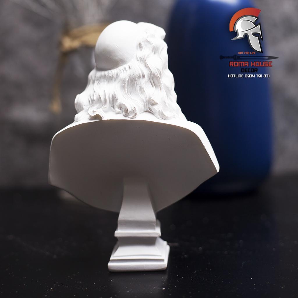 Tượng bán thân Molière cao 15 cm decor trang trí nhà cửa
