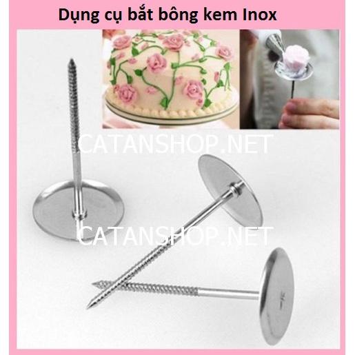 Dù bắt kem 3cm 4cm 5cm 7cm Dụng cụ hỗ trợ bắt bông kem trang trí bánh bằng inox -DuBK