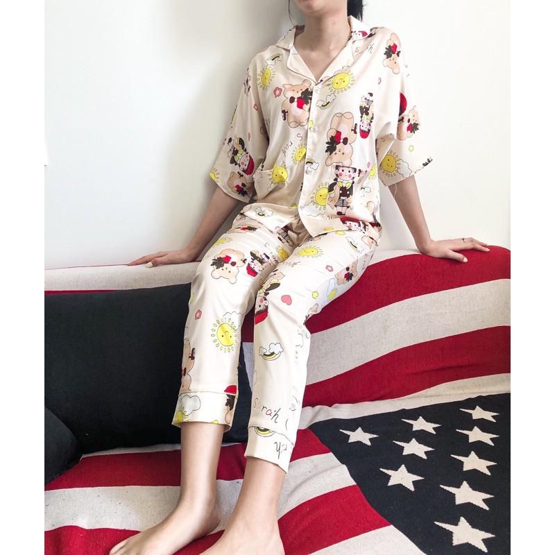 Pijama đồ ngủ hoạ tiết hình gấu