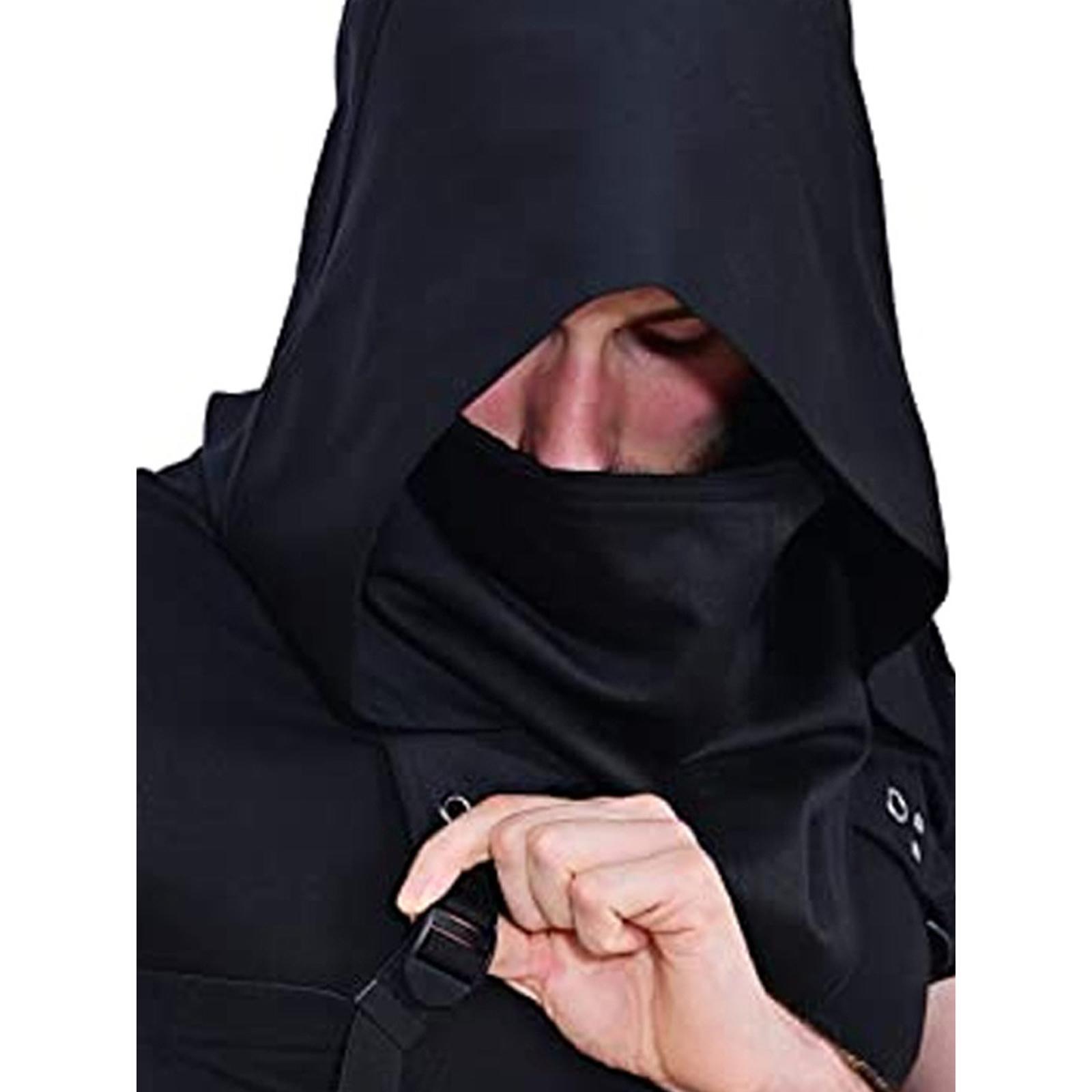 Cowl Hood Halloween Cowl Hooded Cape Hat Costume Accessories Witch Cape Devil Cape Gothic Rogue Cowl Hat for Party Festival Photography Prop