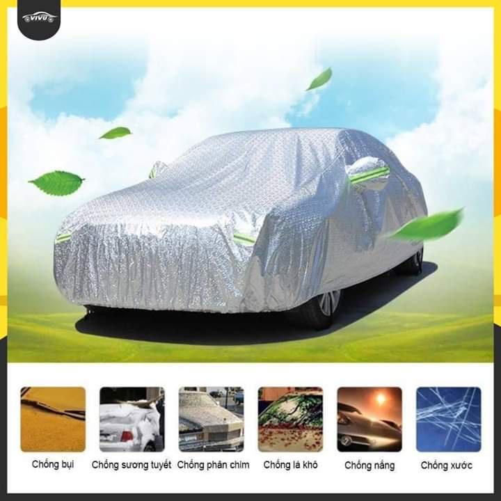 Bạt phủ xe ô tô 3 lớp tráng nhôm - bạt phủ ô tô cao cấp