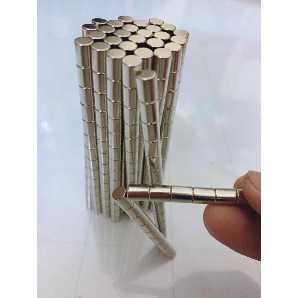 Nam Châm 6x1 6x1.5 6x4 Tròn đường kính 6mm, set 50 viên mỗi loại