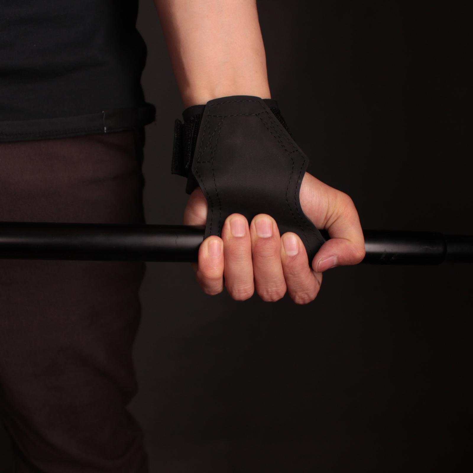 Weight Lifting Wrist Hooks Straps Palm Protection for Bodybuilding Pull up