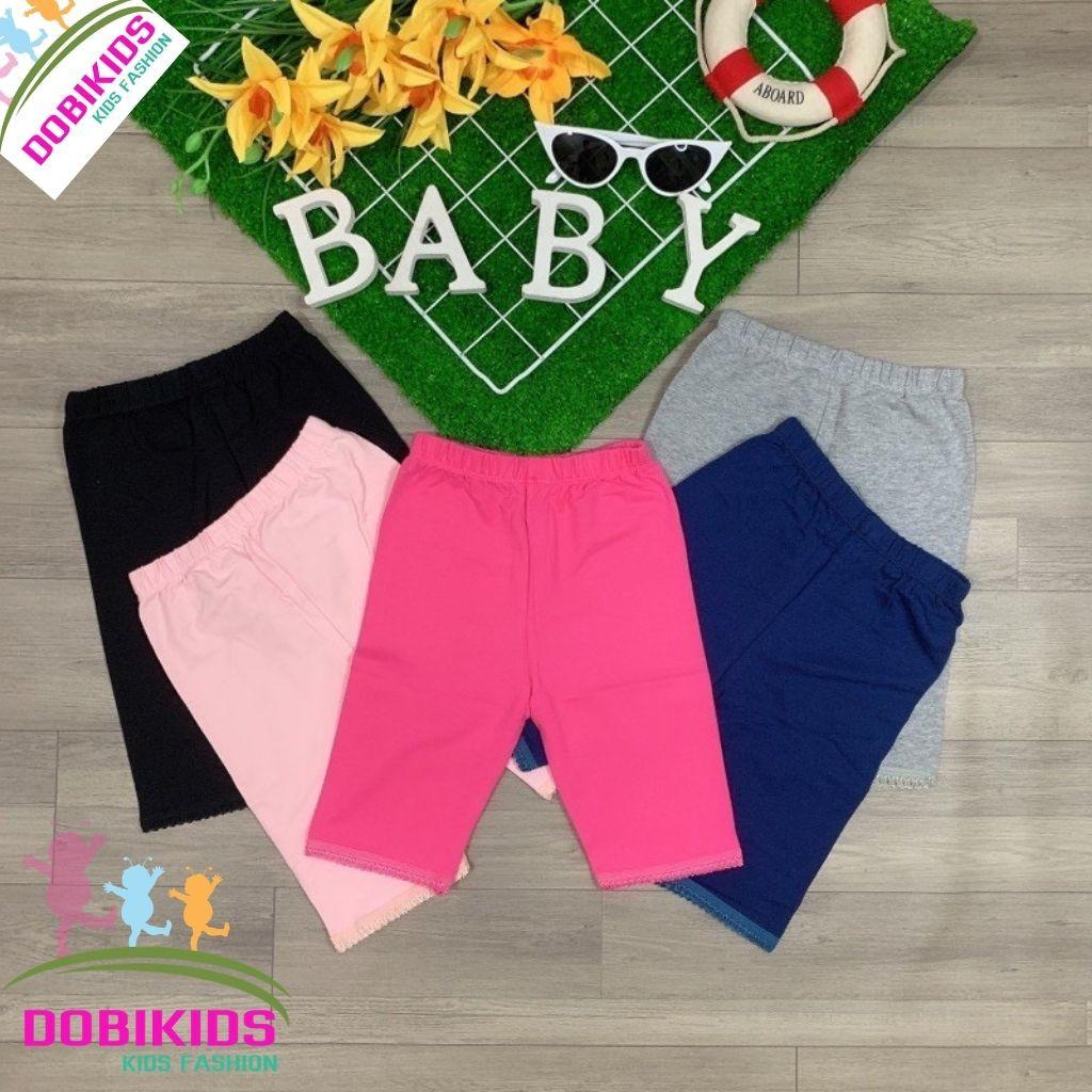 Quần Legging Lửng Bé Gái Thun Cotton Xuất Co Giãn Dày Dặn Siêu Mềm ( 9-20kg )