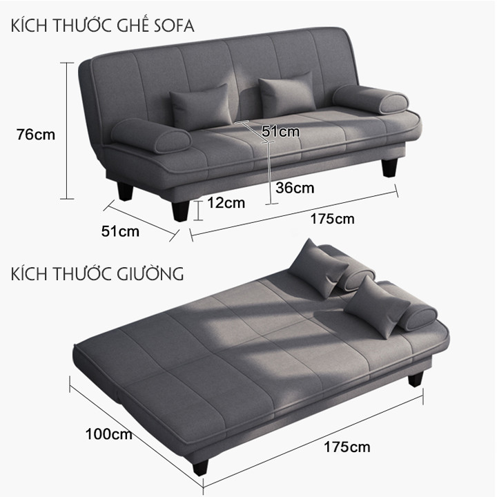 Giường gập thành ghế sofa