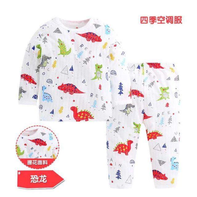 Bộ cotton giấy mẫu mới cực xinh cho bé trai bé gái  - Bộ bé trai bé gái