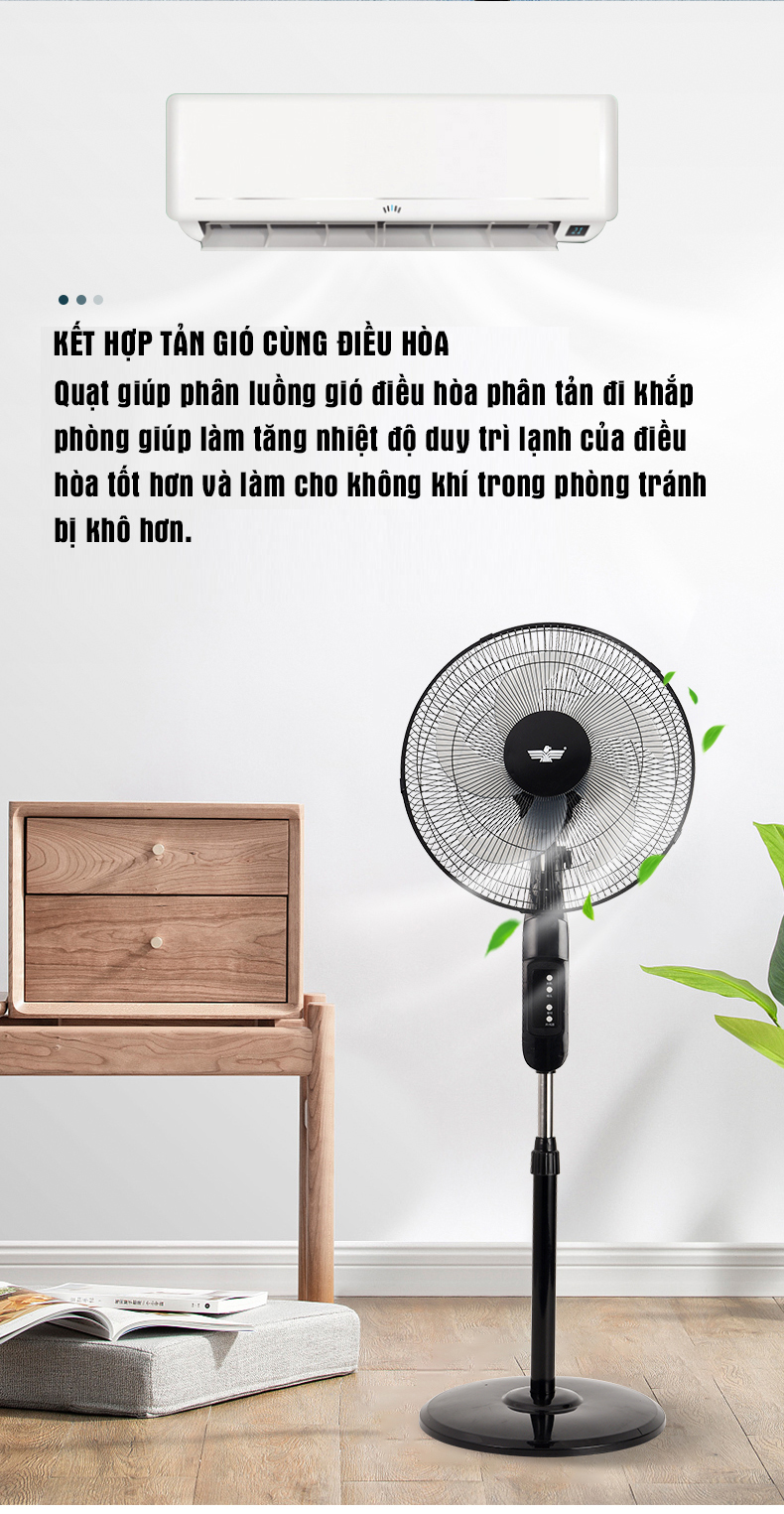 Quạt Đứng Kottmann F- LSA20(W)VN (50W) - Hàng Chính Hãng/VNA