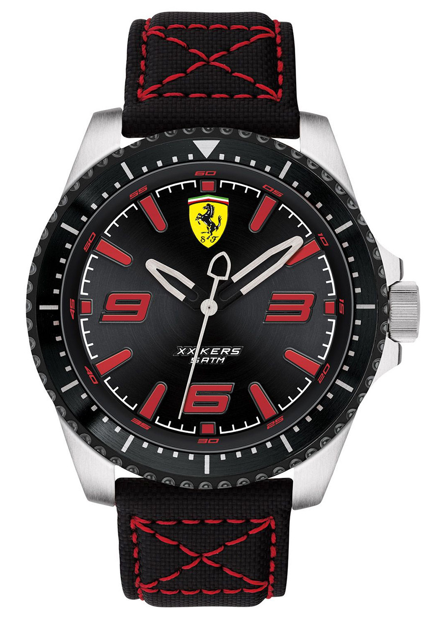 Đồng Hồ Nam Dây Dù Ferrari 0830483 (46mm)