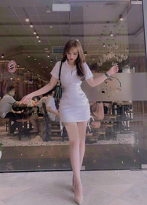 Đầm Satin Lụa Cổ Sơ Mi Rút Dây Eo Cao Cấp