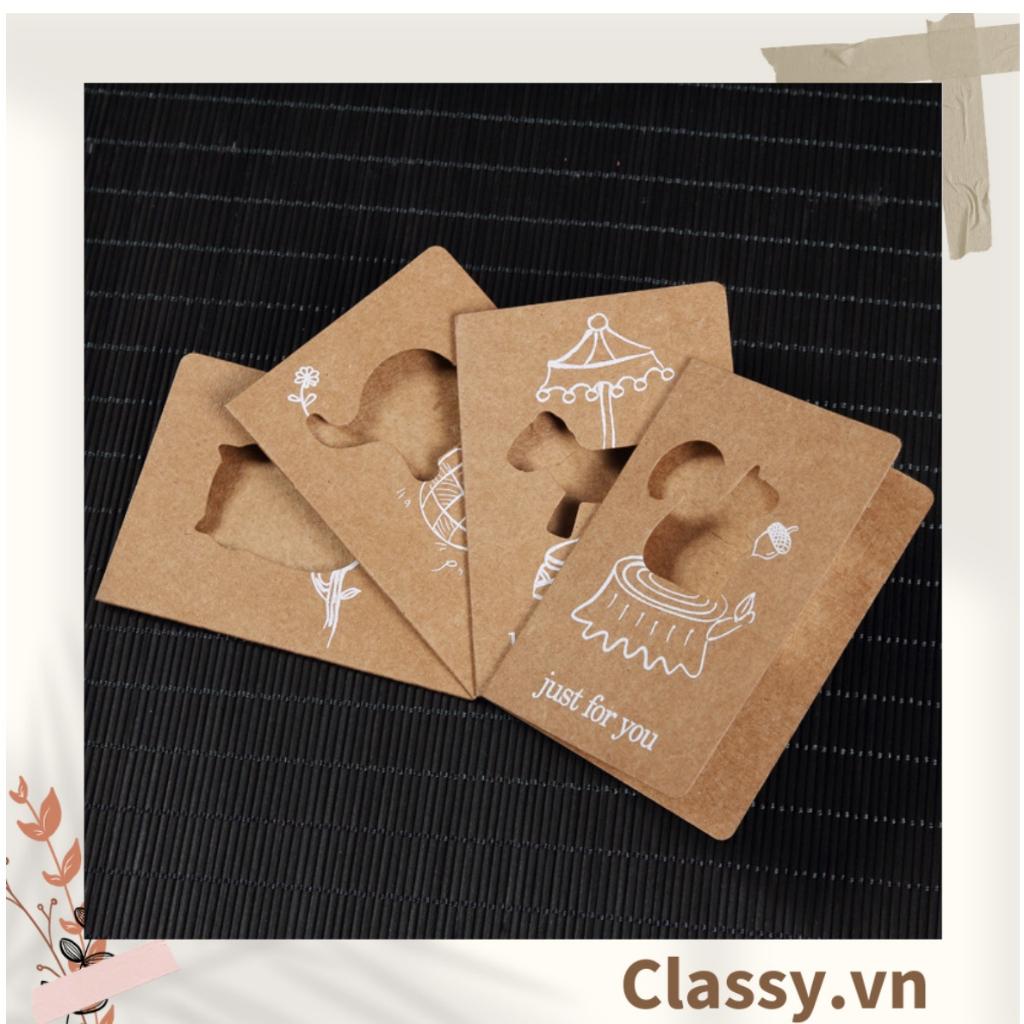 Thiệp chúc mừng Classy hình động vật 6.5x9.2cm, chúc mừng 8-3, 20-11, Sinh Nhật, Lễ lạt, Cảm Ơn , Tình Yêu Q1157
