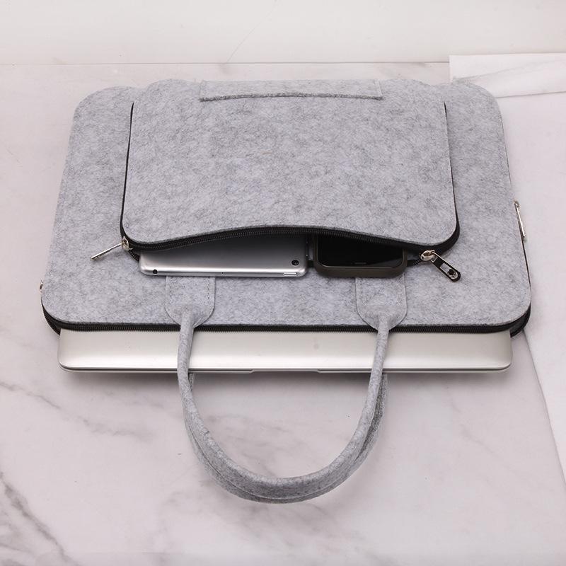 Thời Trang Di Động Túi Nỉ Túi Đựng Laptop 11.6 13.3 15.6 17.3 Inch Túi Máy Tính Dành Cho MacBook Pro 13 Ốp Lưng Xiaomi samsung HP Túi Xách