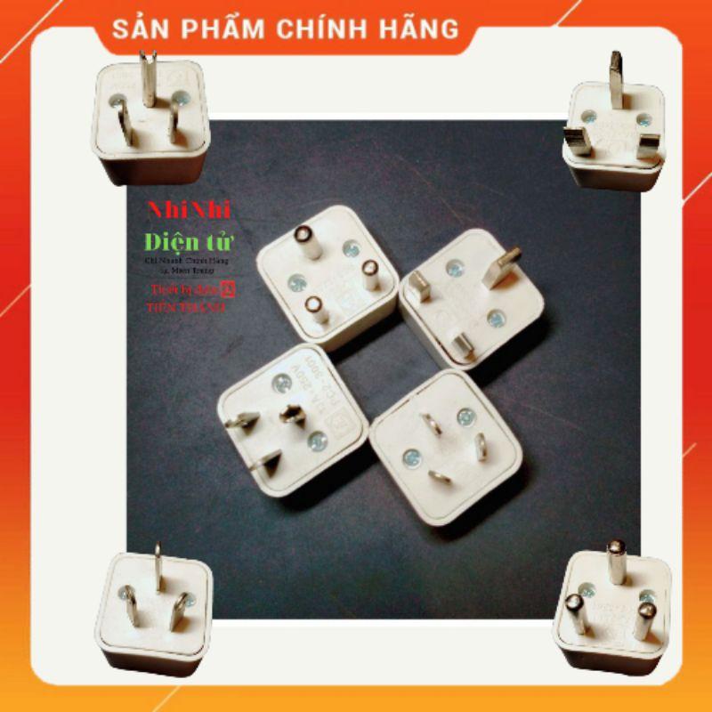 Ổ cắm chuyển đổi ổ 3 chấu thành 2 chấu - chuyển đổi sạc 3 chân - đầu nối ổ cắm 3 cực đa năng 10A 250V