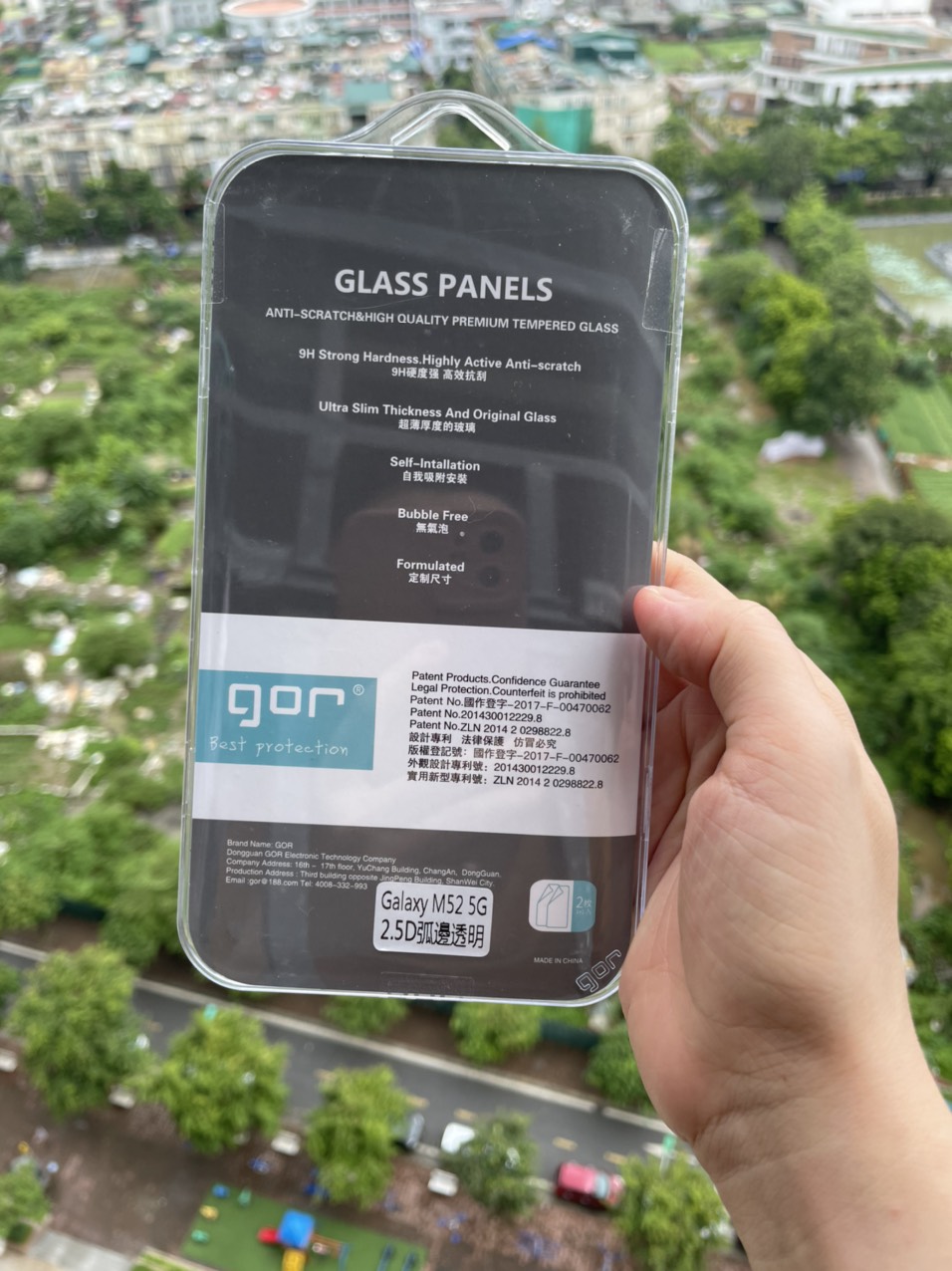 Bộ 2 Kính cường lực GOR cho Samsung Galaxy M52 5G trong suốt 2.5D Hàng nhập khẩu