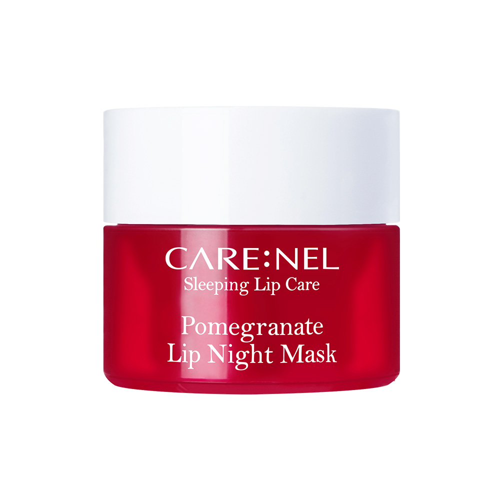 Mặt nạ ngủ môi lựu mềm môi ngừa lão hóa tẩy tế bào chết môi Carenel Pomegranate Lip Night Mask