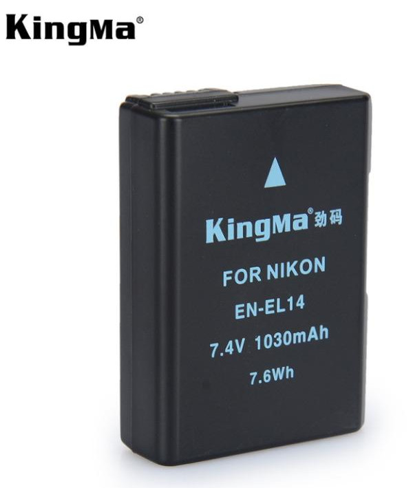 Combo 2 pin 1 sạc đôi Kingma cho Nikon EN-EL14, Hàng chính hãng