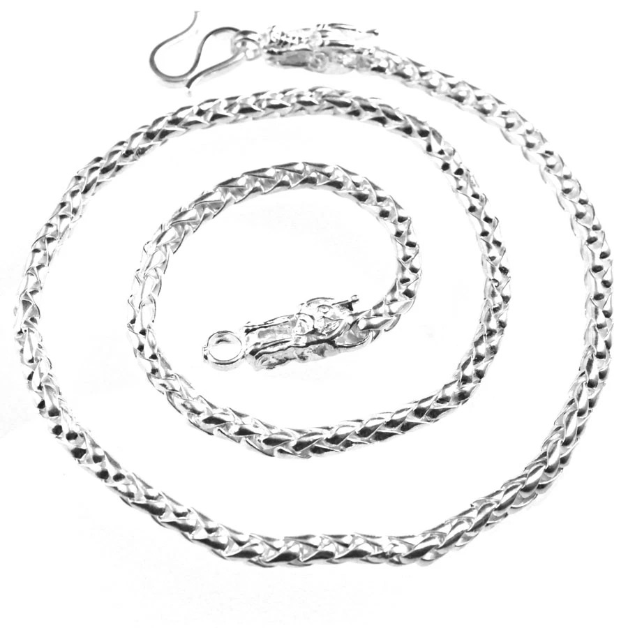 Dây Chuyền Nam - Hình Rồng - Bảo Hành Vĩnh Viễn Bạc Hiểu Minh DBN021