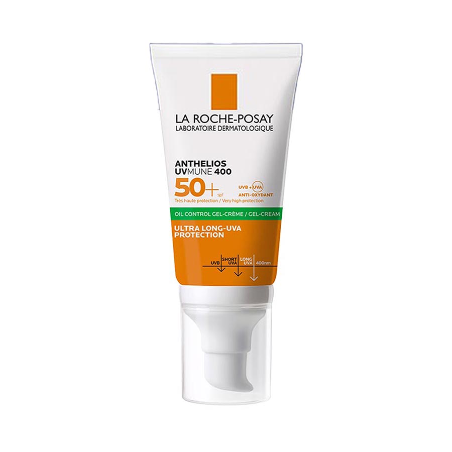 Kem chống nắng La Roche-Posay kiềm dầu 12H Anthelios UVMUNE 400 Gel-Cream 50ml