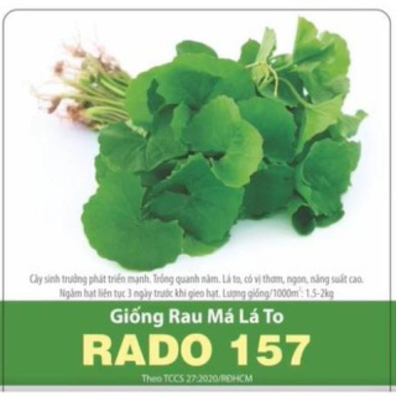 Hạt giống rau má lá lớn R a d o 157 gói 1gr - Lá to, có vị thơm, ngon, năng suất cao