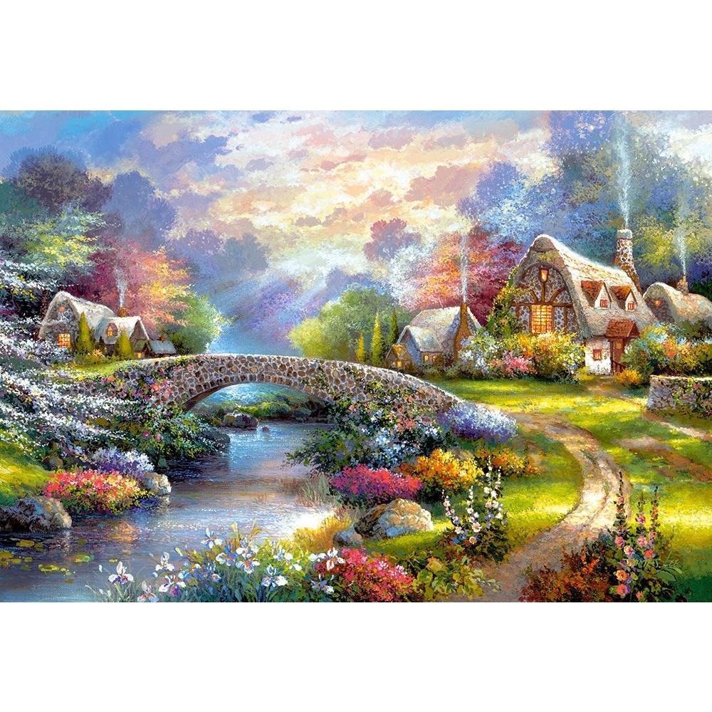 Xếp hình puzzle sự rực rỡ của mùa xuân 1000 mảnh CASTORLAND C-103171