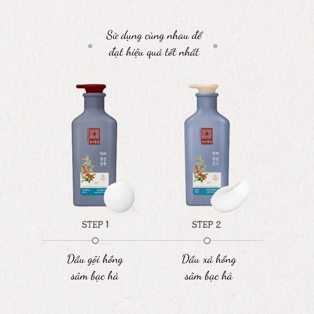 Dầu Xả Ngăn Ngừa Rụng Tóc, Giảm Gàu Ngứa Kerasys Dong Ui Hồng Sâm Bạc Hà 500ml