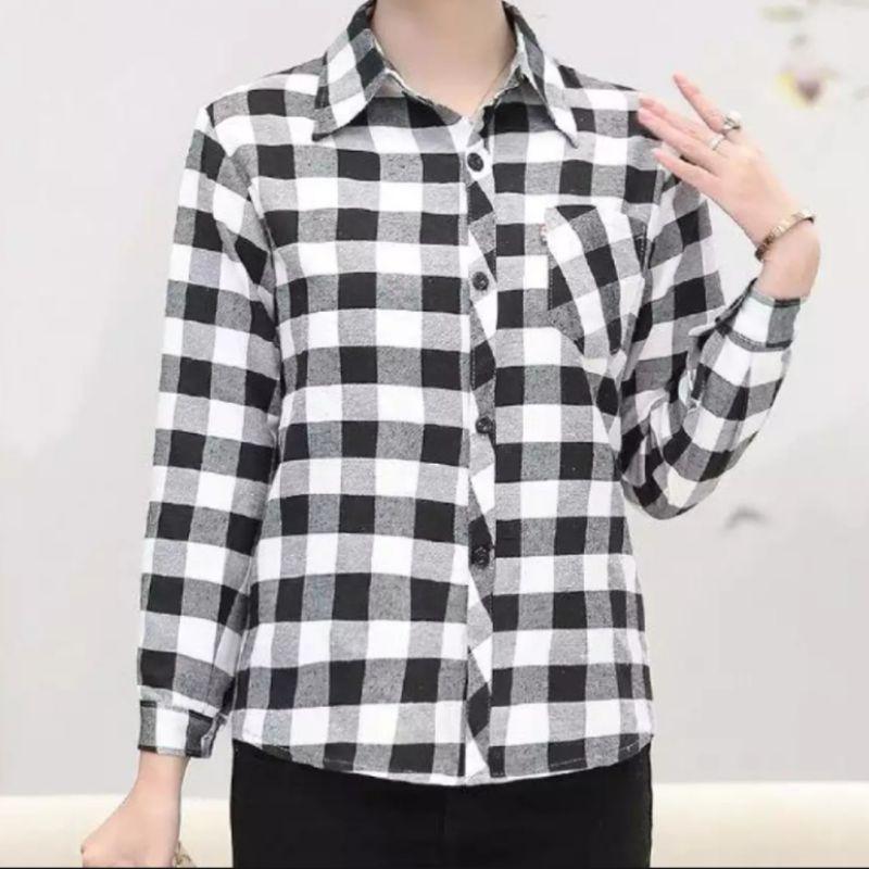 Áo Sơ mi Kẻ Caro cực xinh ảnh thật