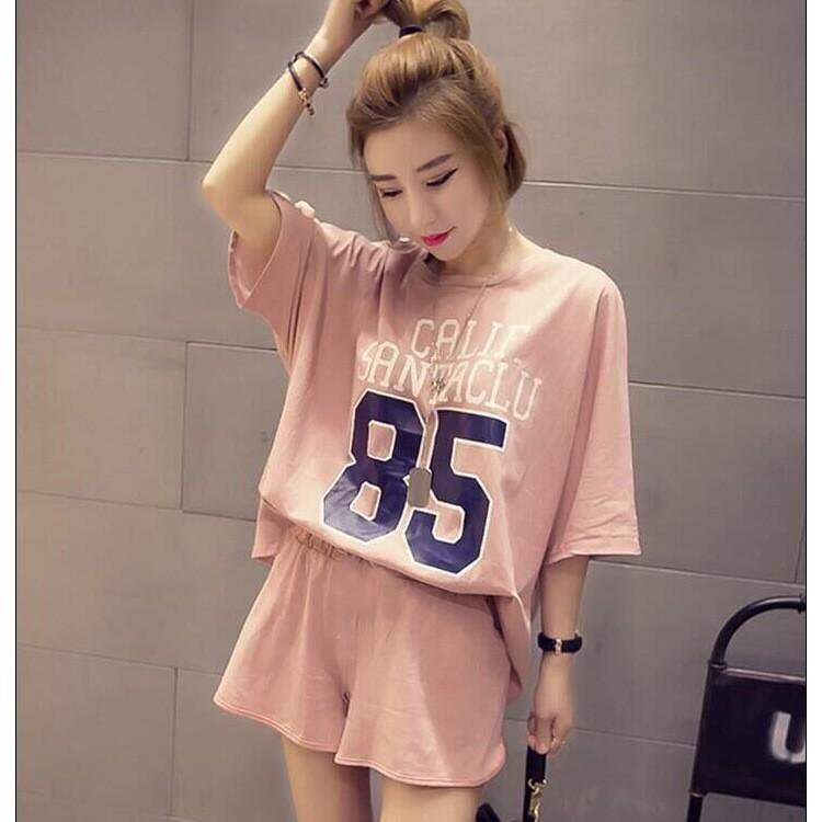 Đồ bộ nữ cộc tay bộ mặc nhà dễ thương thun sữa mềm mại B99