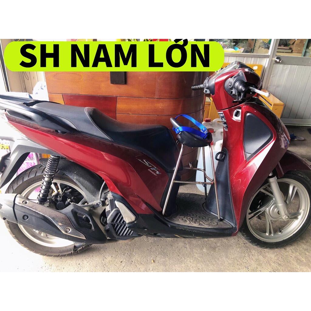 Ghế Ngồi Xe Máy Cho Bé Các Loại Xe -Ghế Đôn Xe Máy SCR, LEAD, VISION,MIO,VARIO, SH MODE,SH, VESPA, ATILA,....) , GHẾ ĐÔN GA INOX YÊN NHỰA CÓ DÂY ĐAI