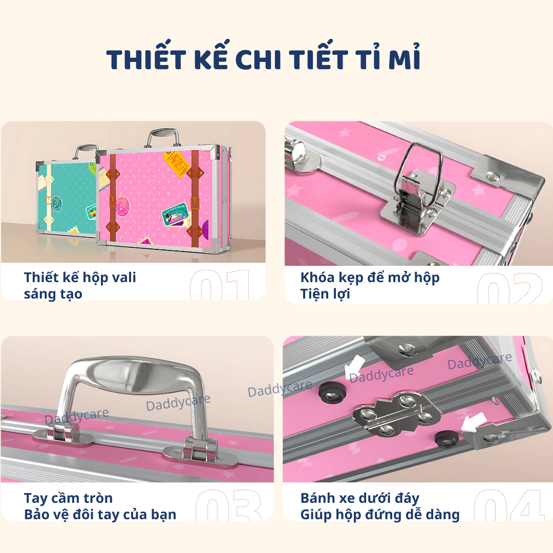 Bộ Bút màu hữu cơ Cho Bé Màu sáp Mideer Artist Suitcase