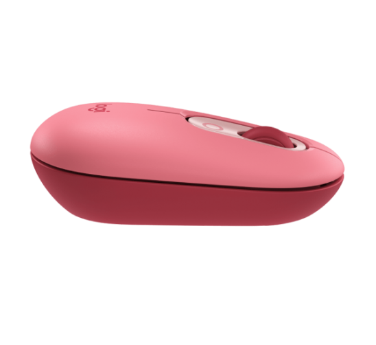 Chuột không dây Logitech Pop Mouse màu hồng-Hàng chính hãng