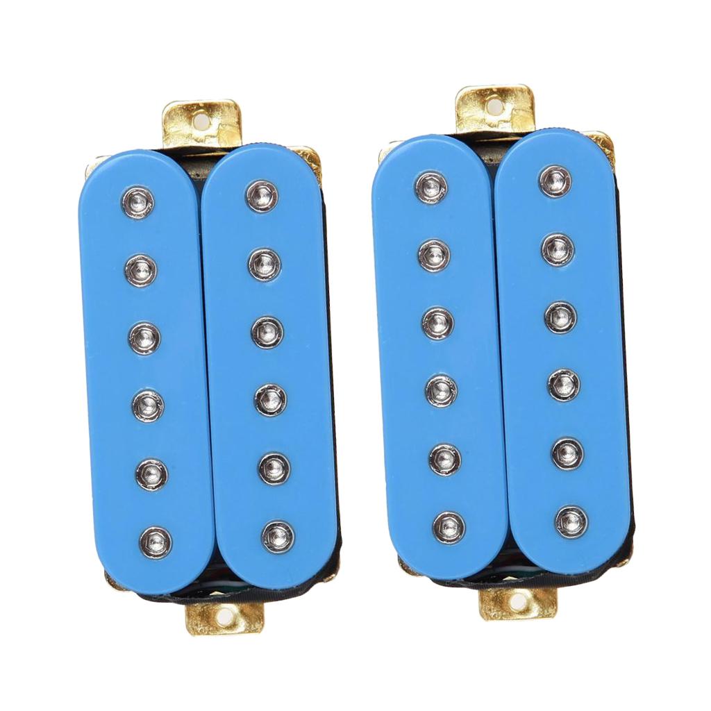 Đàn Guitar Điện Humbucker Bán Tải Đôi Phối Cổ Cầu Bán Tải Bộ Xanh Dương