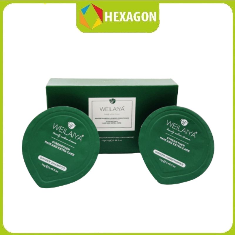 Set mini gội xả Gừng trắng kích mọc tóc Weilaiya - kiềm dầu, ngăn chặn nấm ngứa